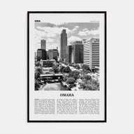 Omaha Travel B&W No 1 Poster