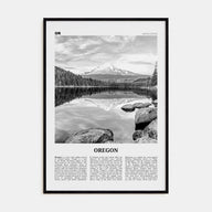 Oregon Travel B&W No 2 Poster