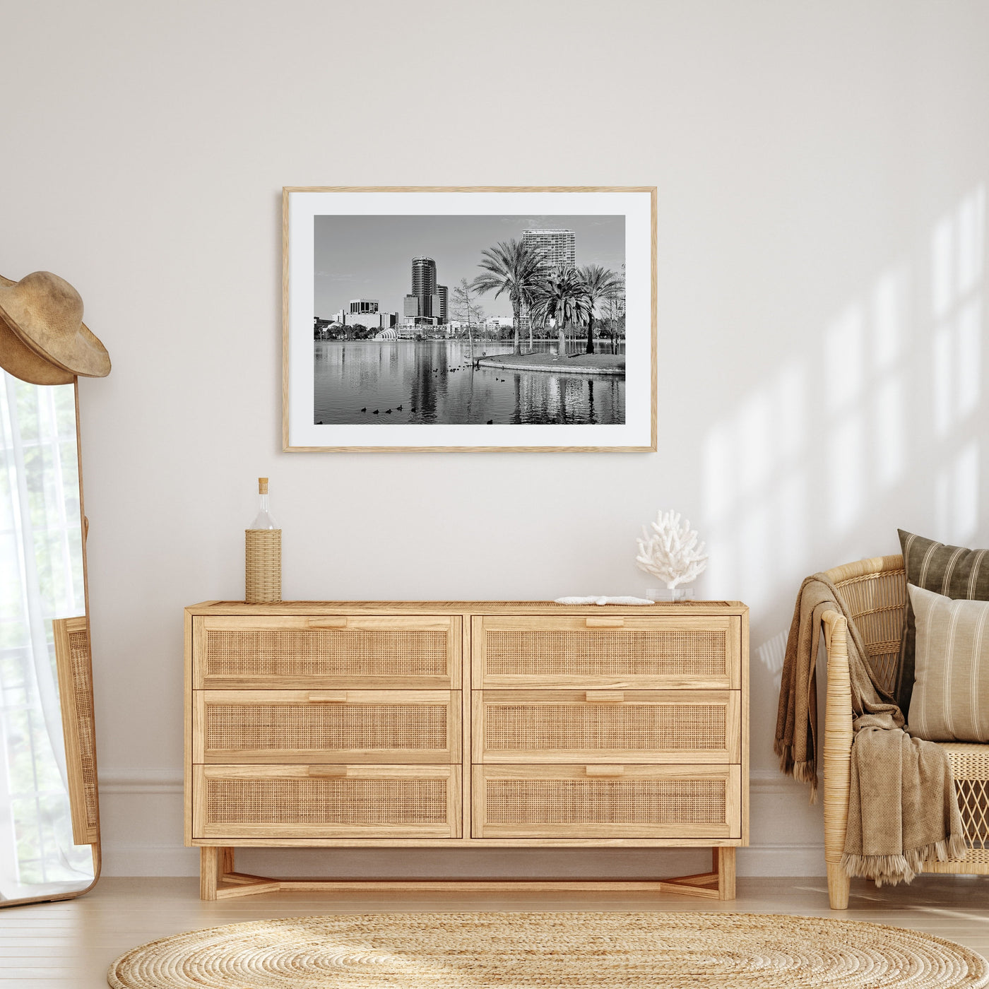 Orlando Landscape B&W Poster