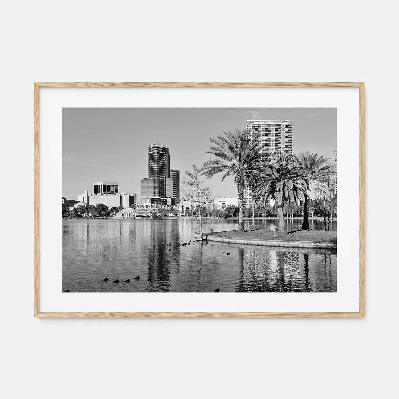Orlando Landscape B&W Poster