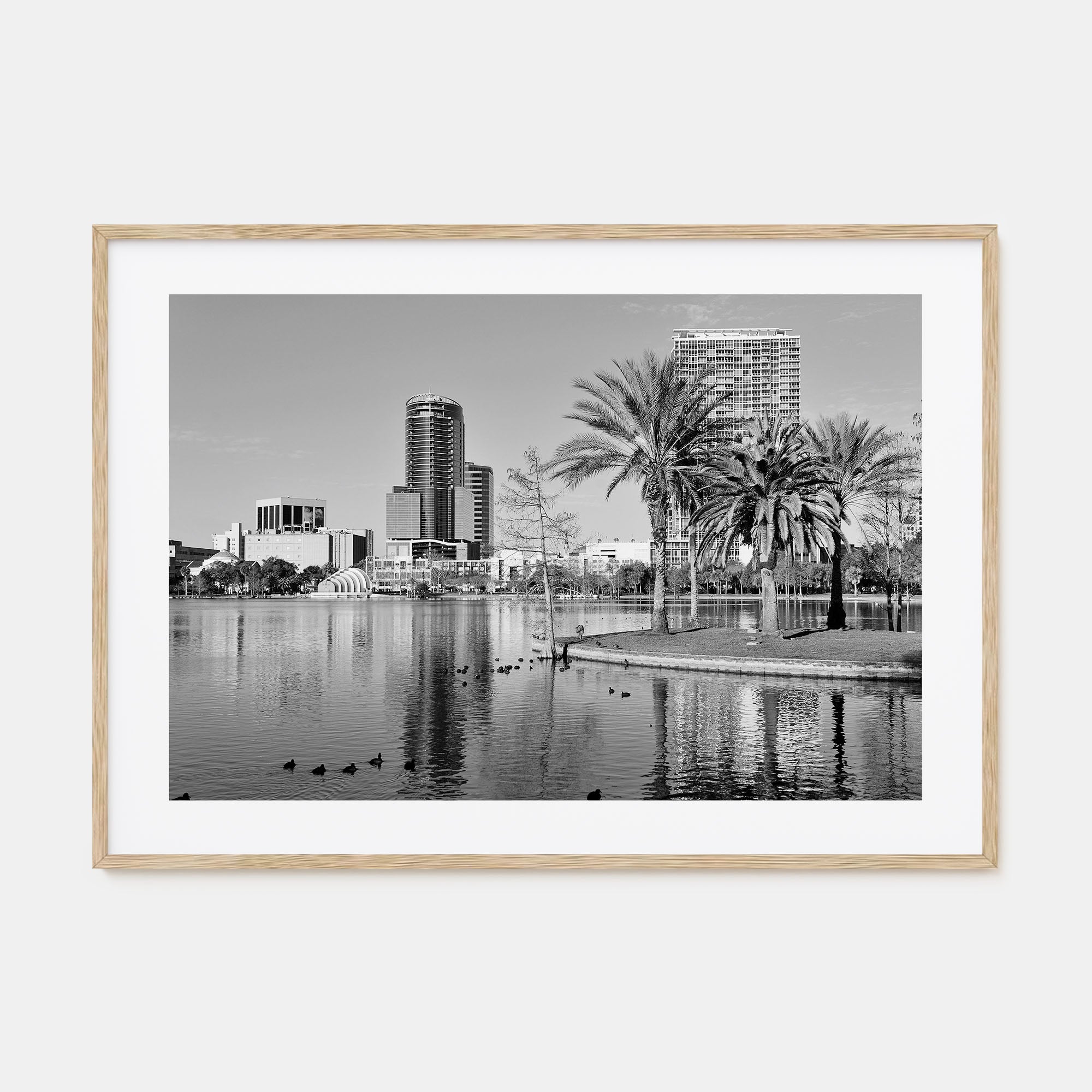 Orlando Landscape B&W Poster