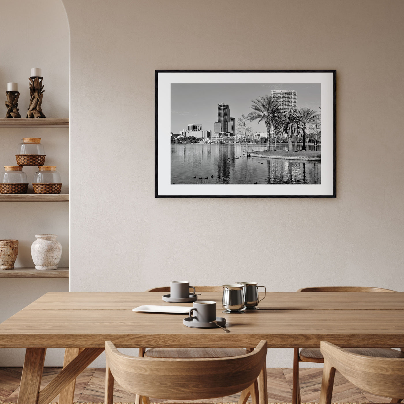 Orlando Landscape B&W Poster
