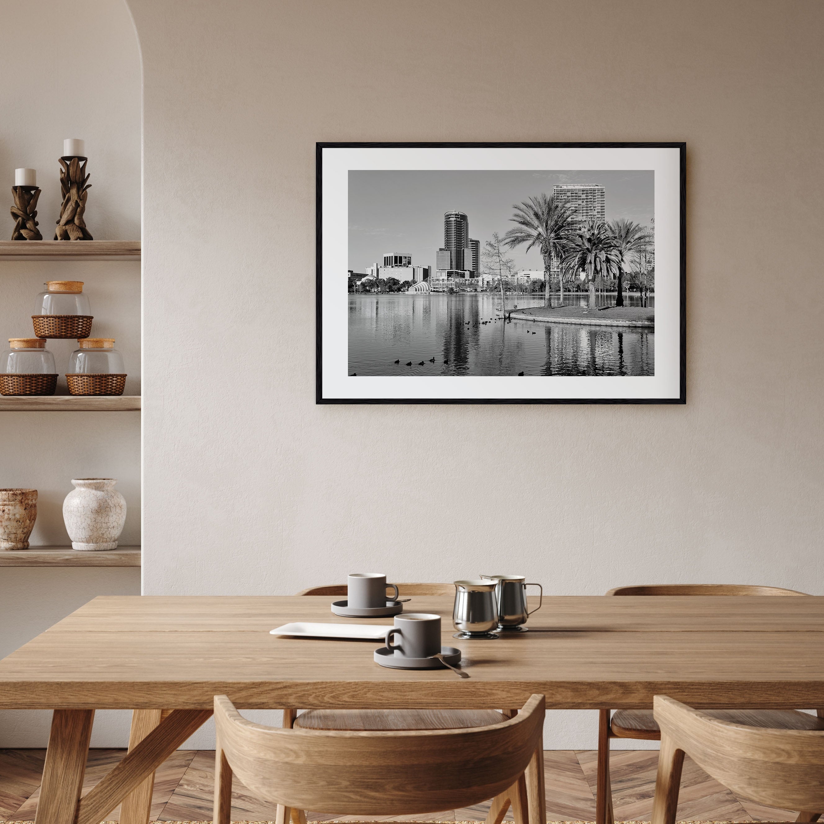 Orlando Landscape B&W Poster
