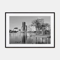 Orlando Landscape B&W Poster