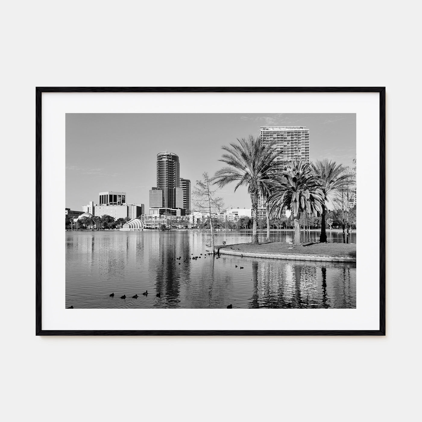 Orlando Landscape B&W Poster