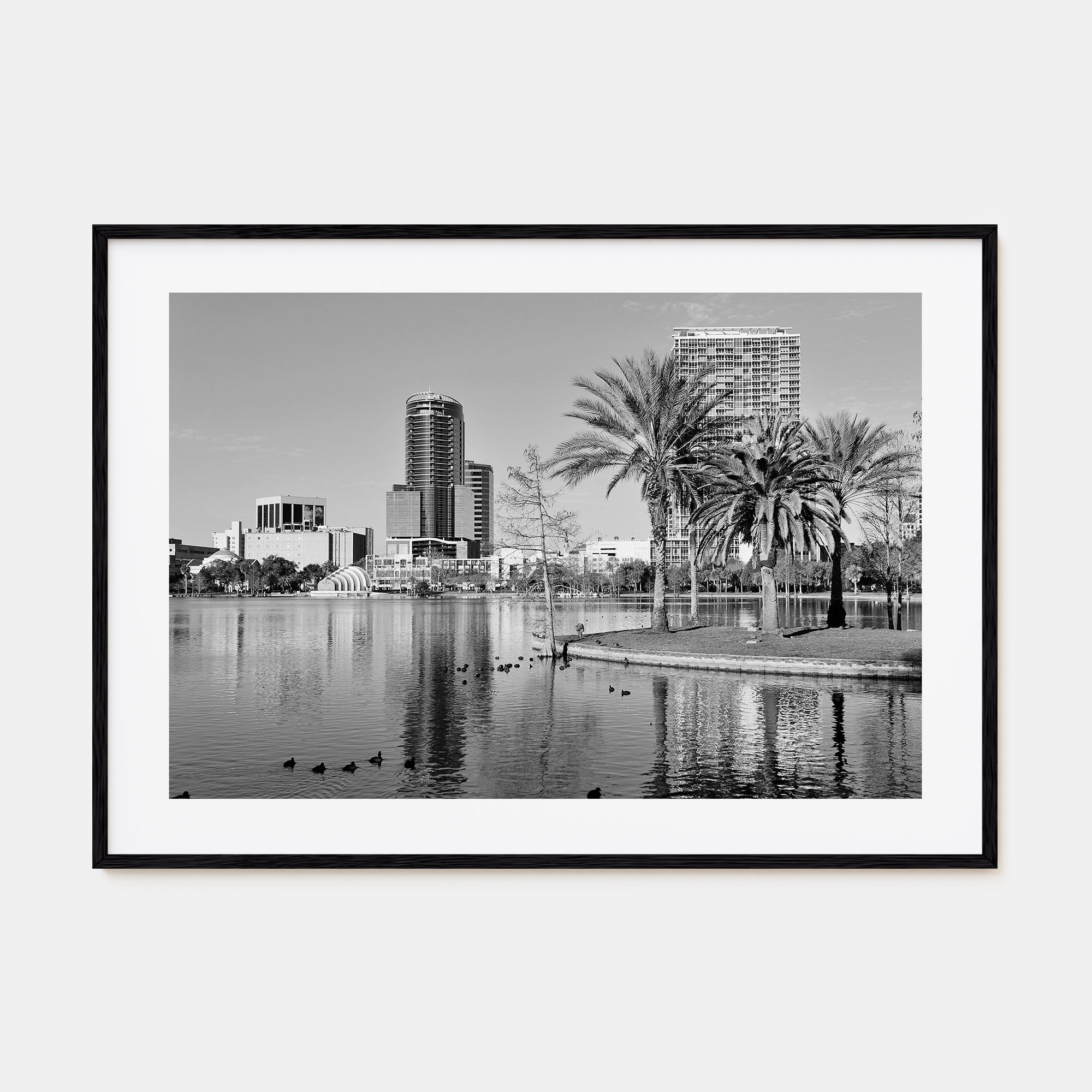 Orlando Landscape B&W Poster