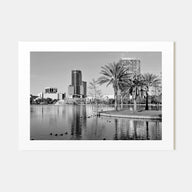 Orlando Landscape B&W Poster