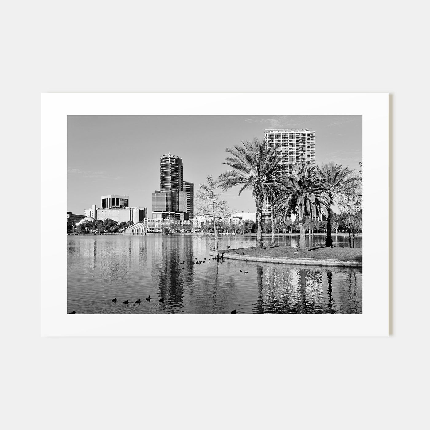 Orlando Landscape B&W Poster