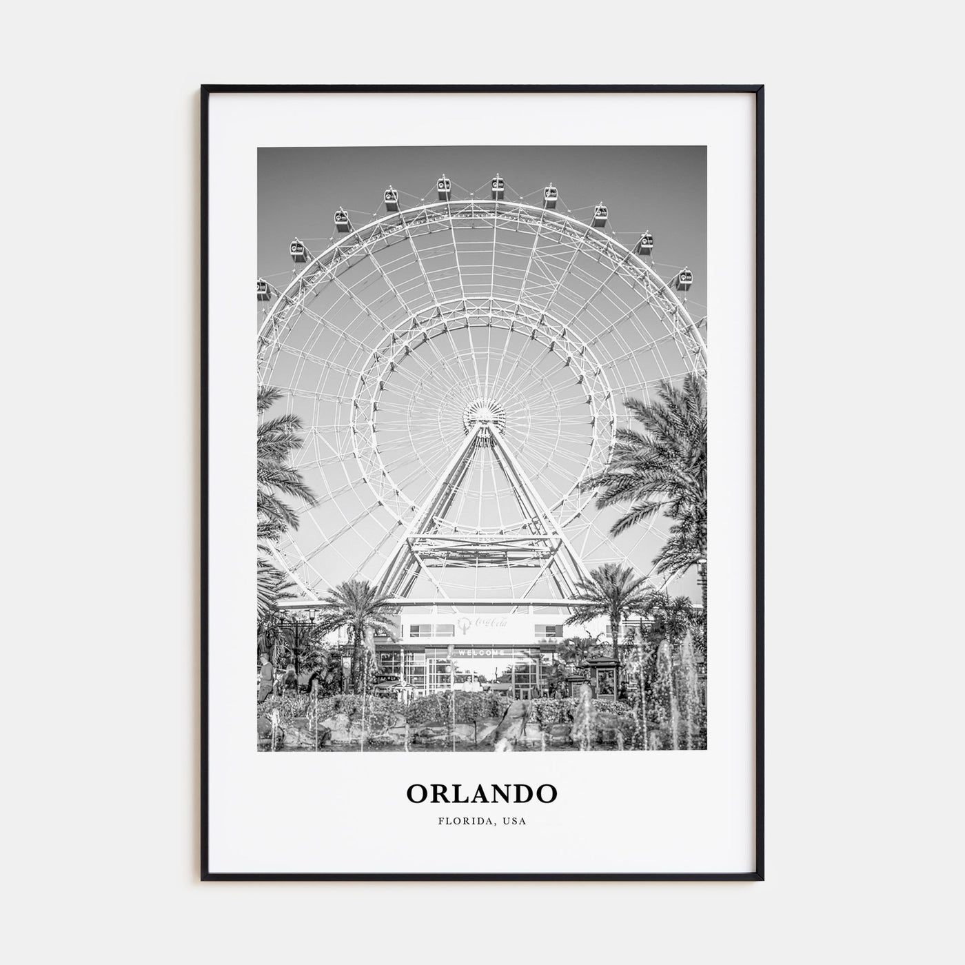 Orlando Portrait B&W No 2 Poster