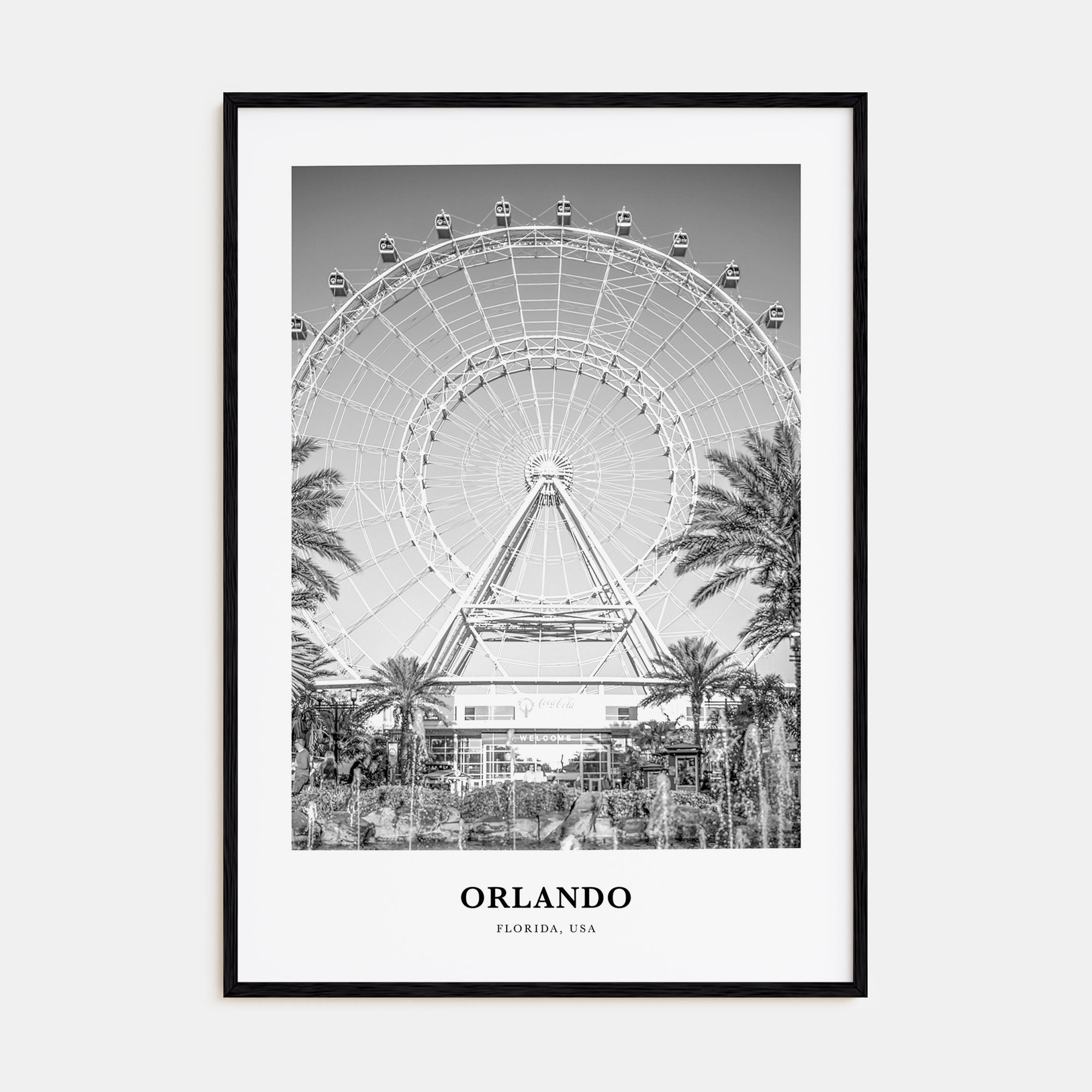 Orlando Portrait B&W No 2 Poster