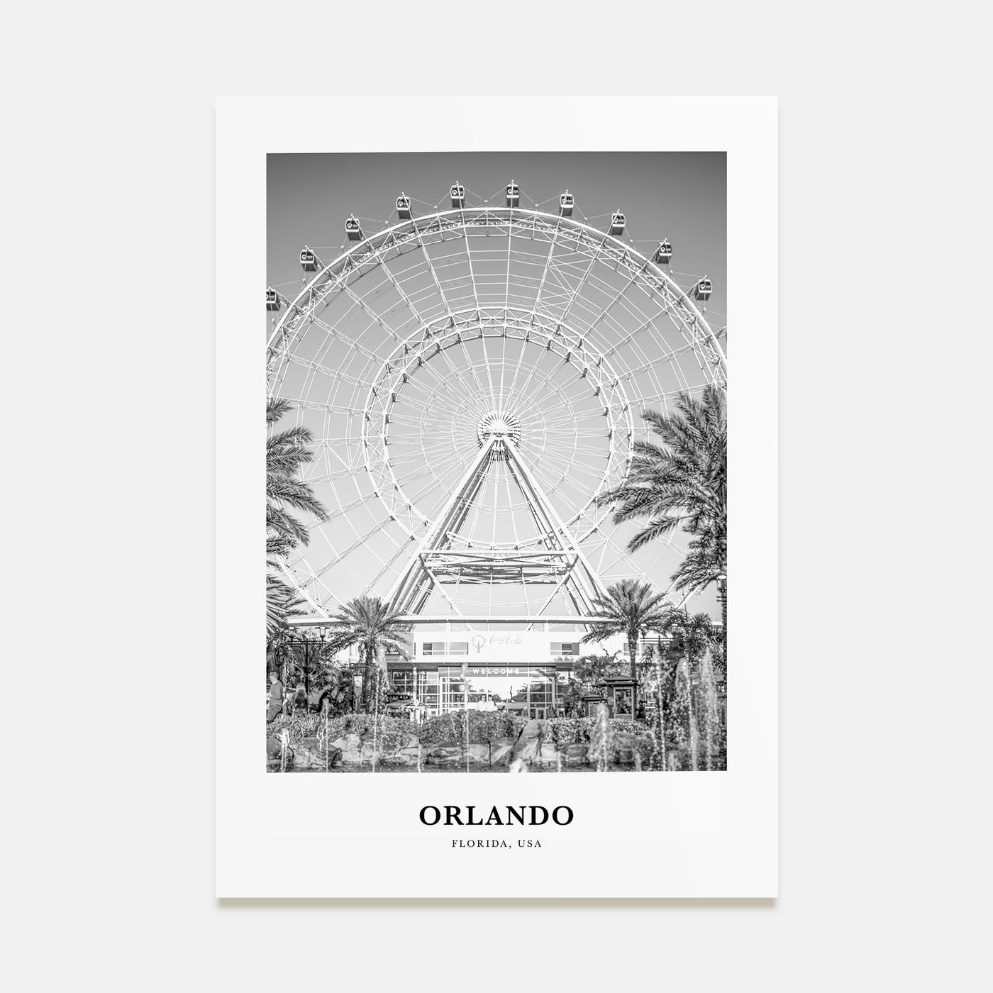 Orlando Portrait B&W No 2 Poster