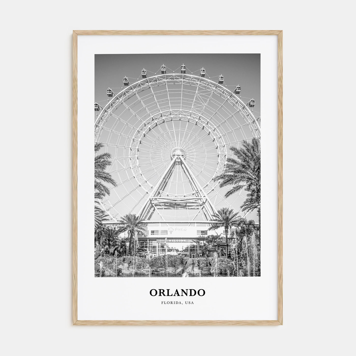 Orlando Portrait B&W No 2 Poster