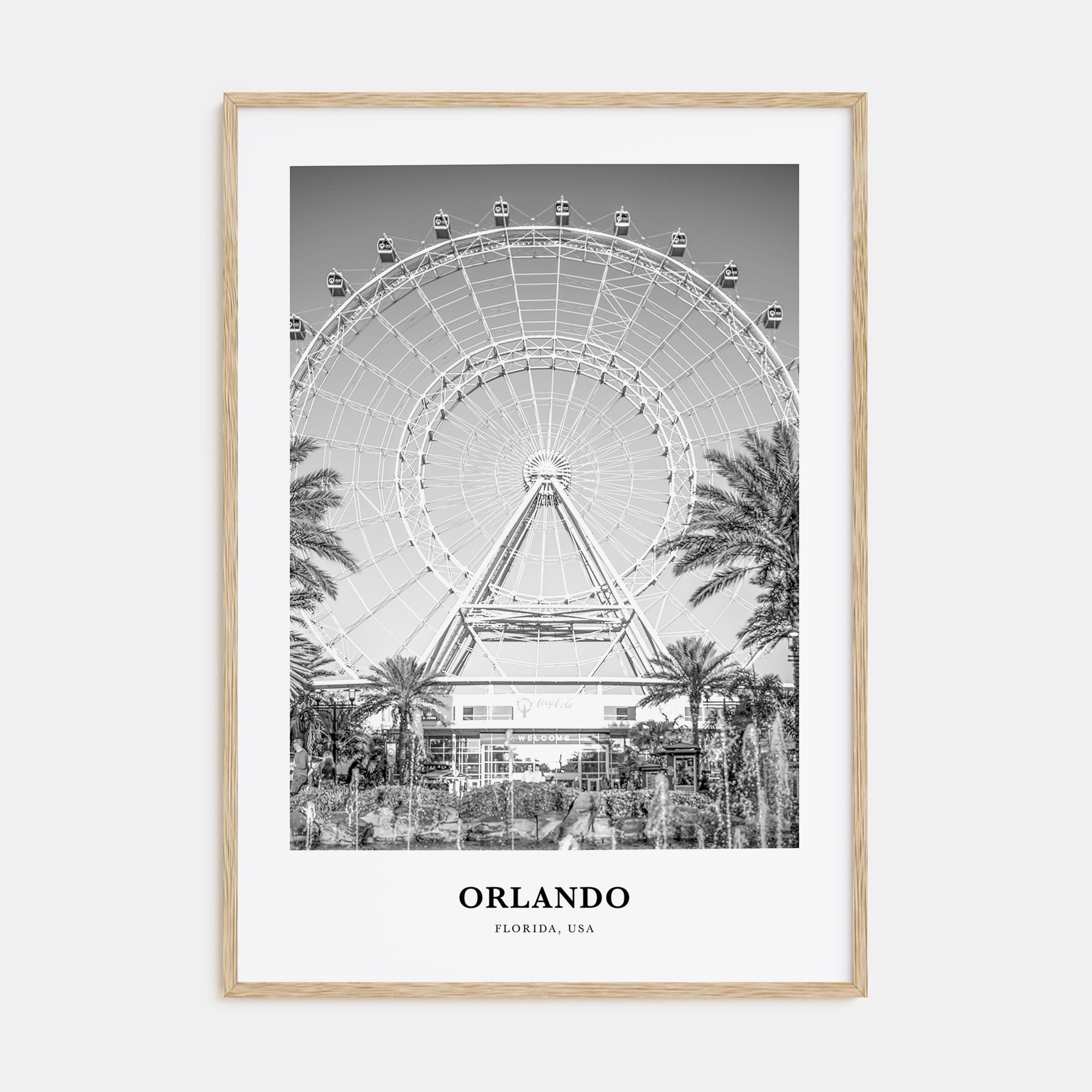 Orlando Portrait B&W No 2 Poster