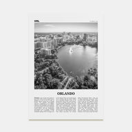 Orlando Travel B&W No 1 Poster
