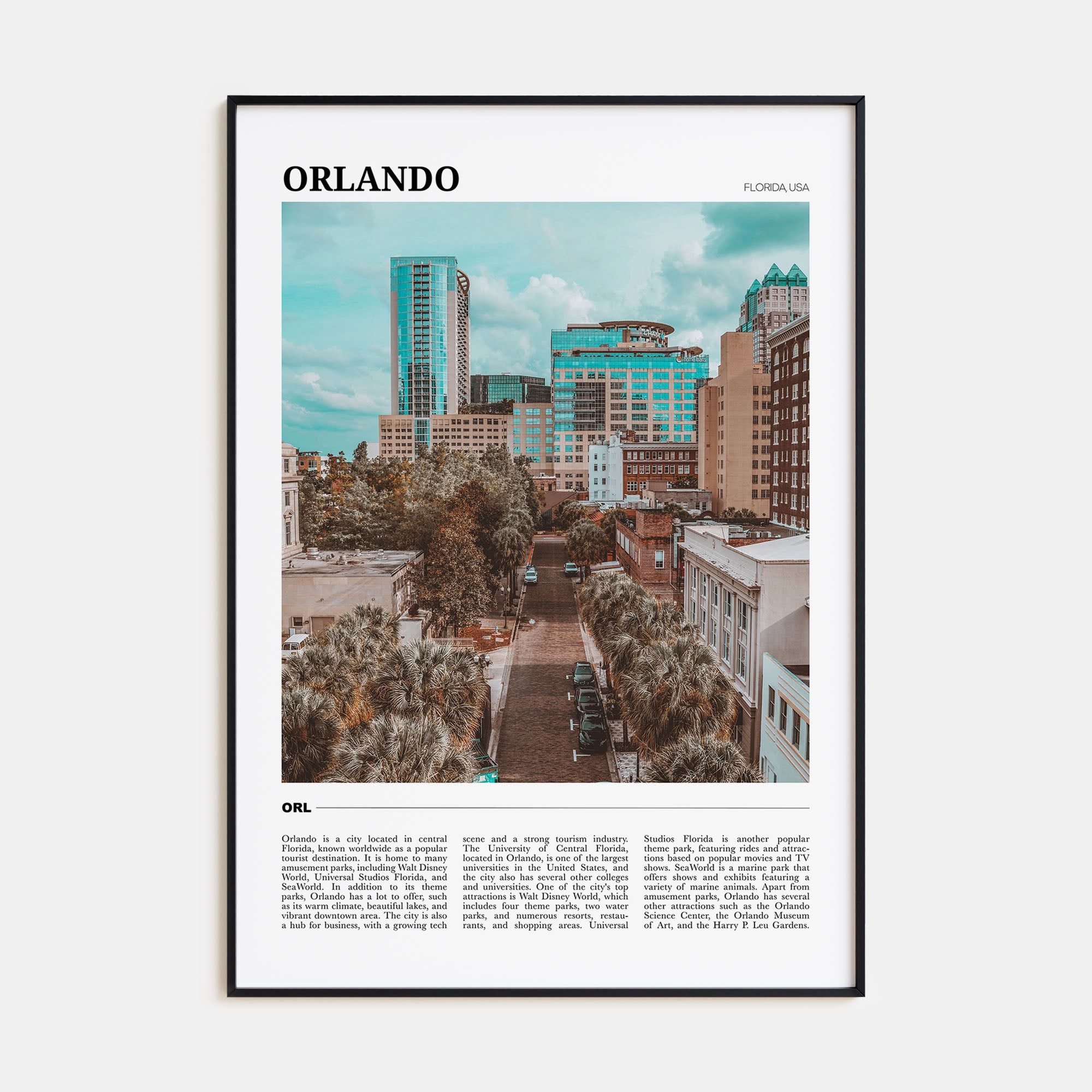 Orlando Travel Color No 1 Poster