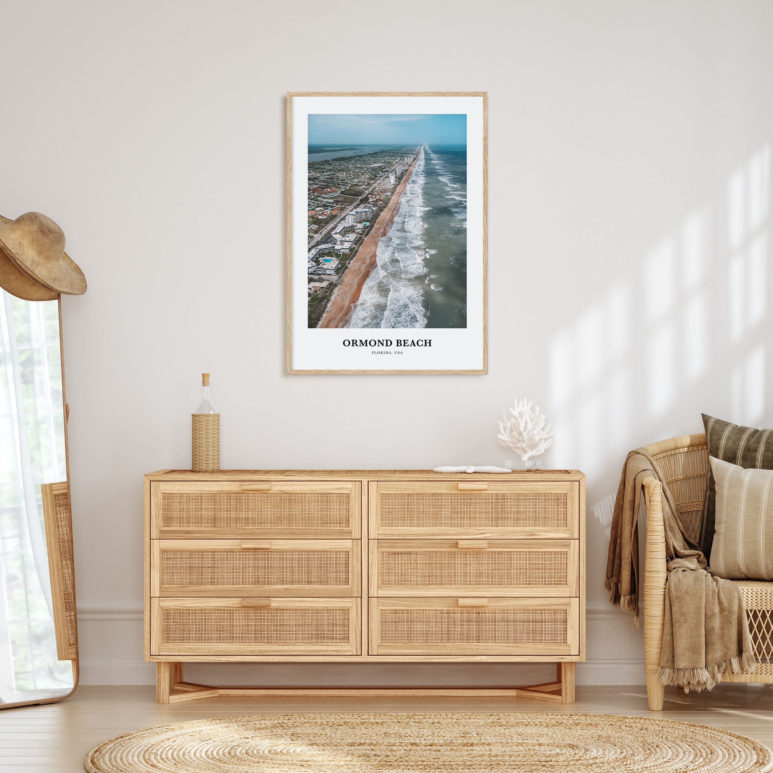 Ormond Beach Portrait Color Poster