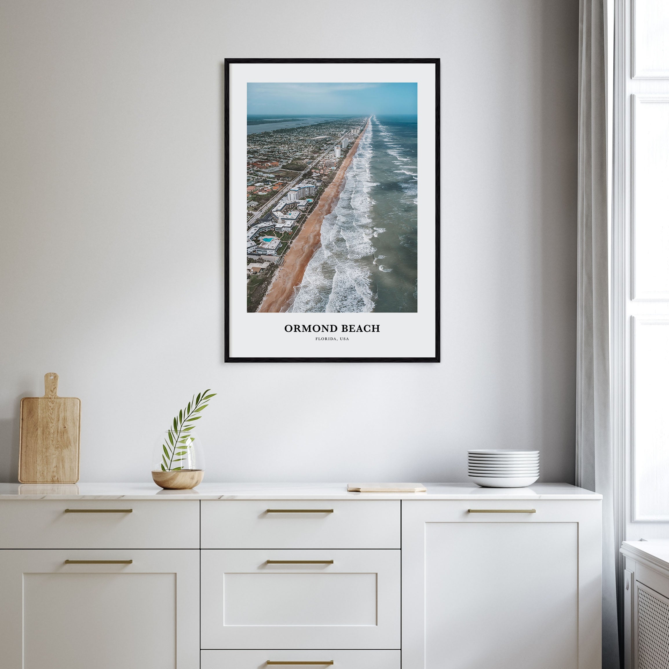 Ormond Beach Portrait Color Poster