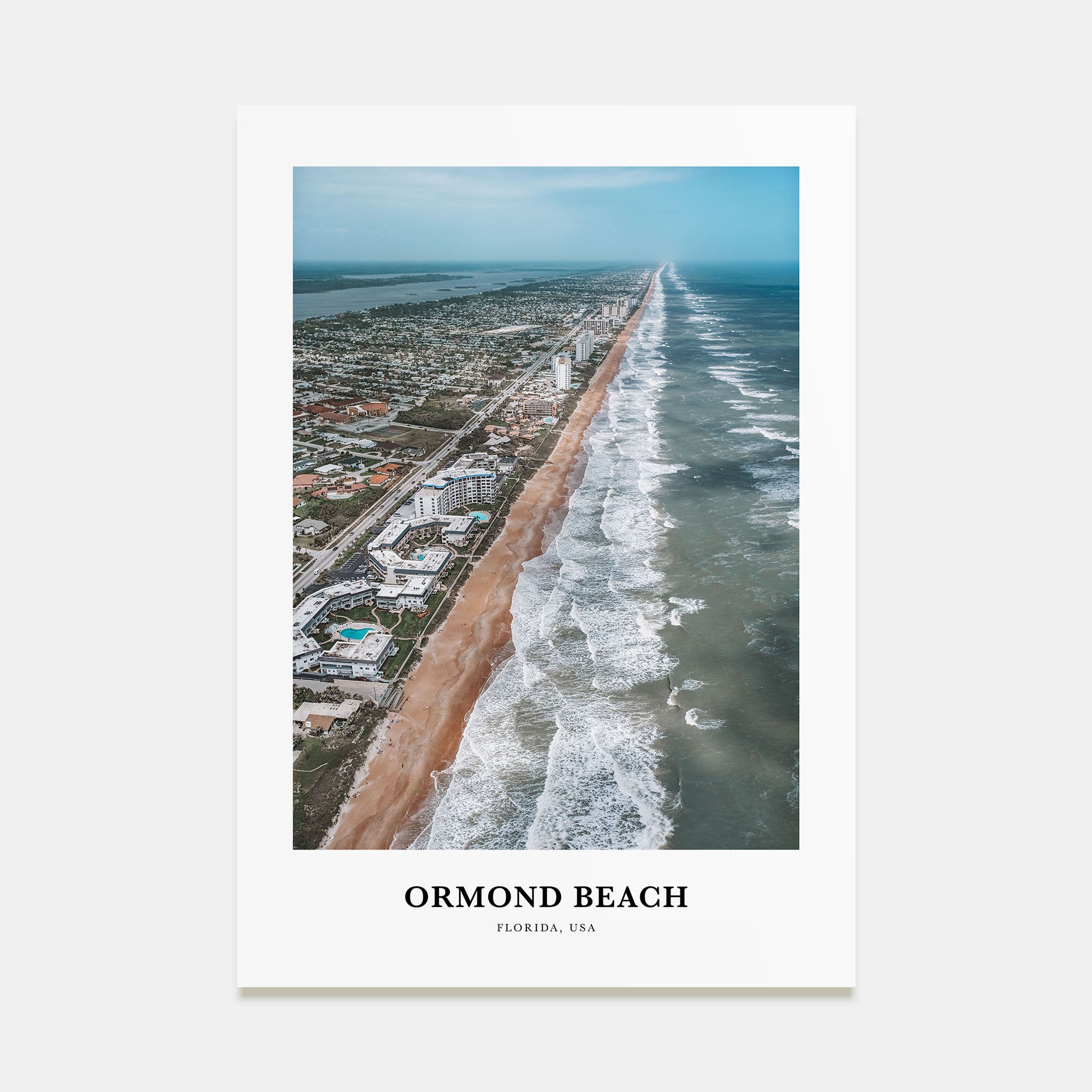 Ormond Beach Portrait Color Poster