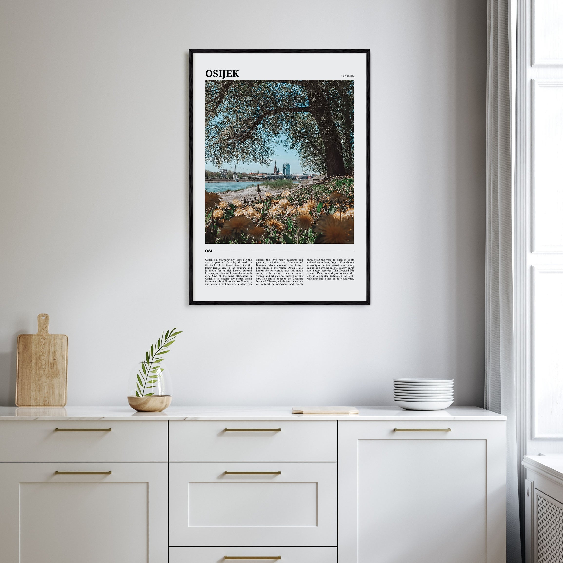Osijek Travel Color Poster