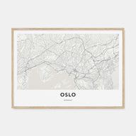 Oslo Map Landscape Poster