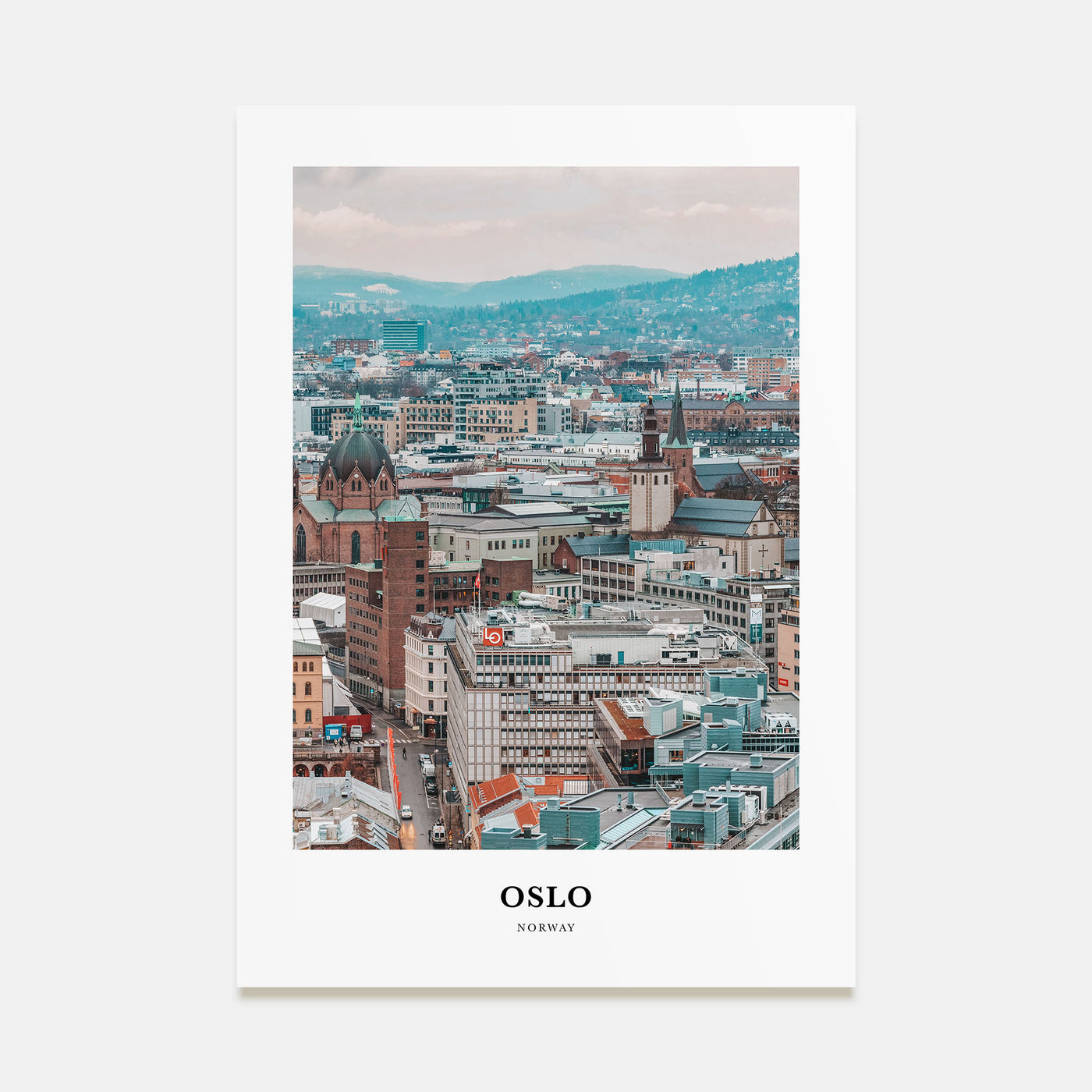 Oslo Portrait Color Poster