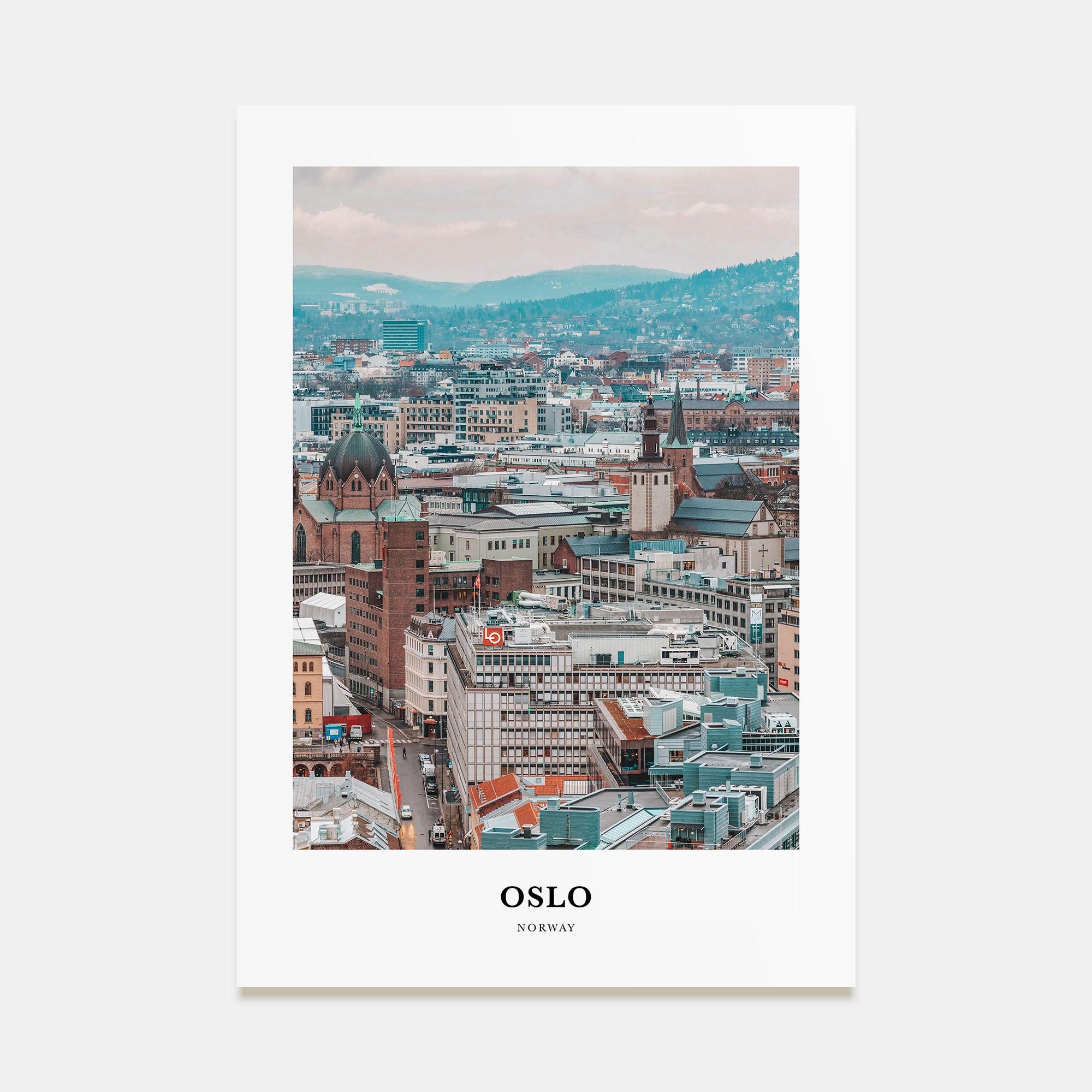 Oslo Portrait Color Poster