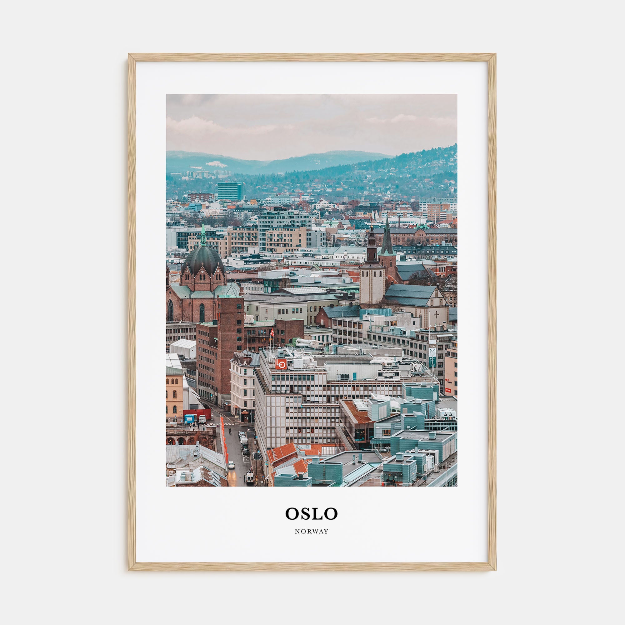 Oslo Portrait Color Poster