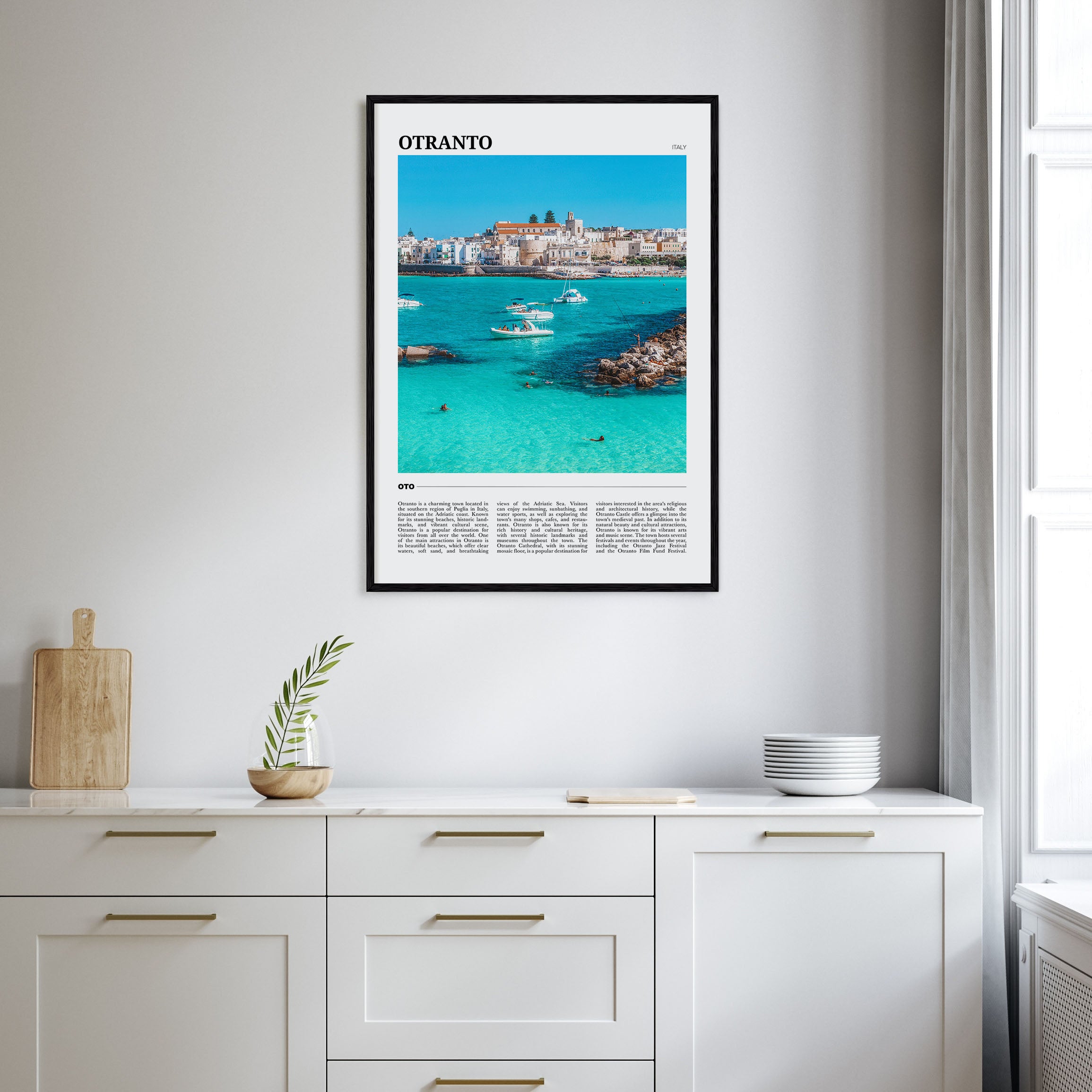 Otranto Travel Color Poster