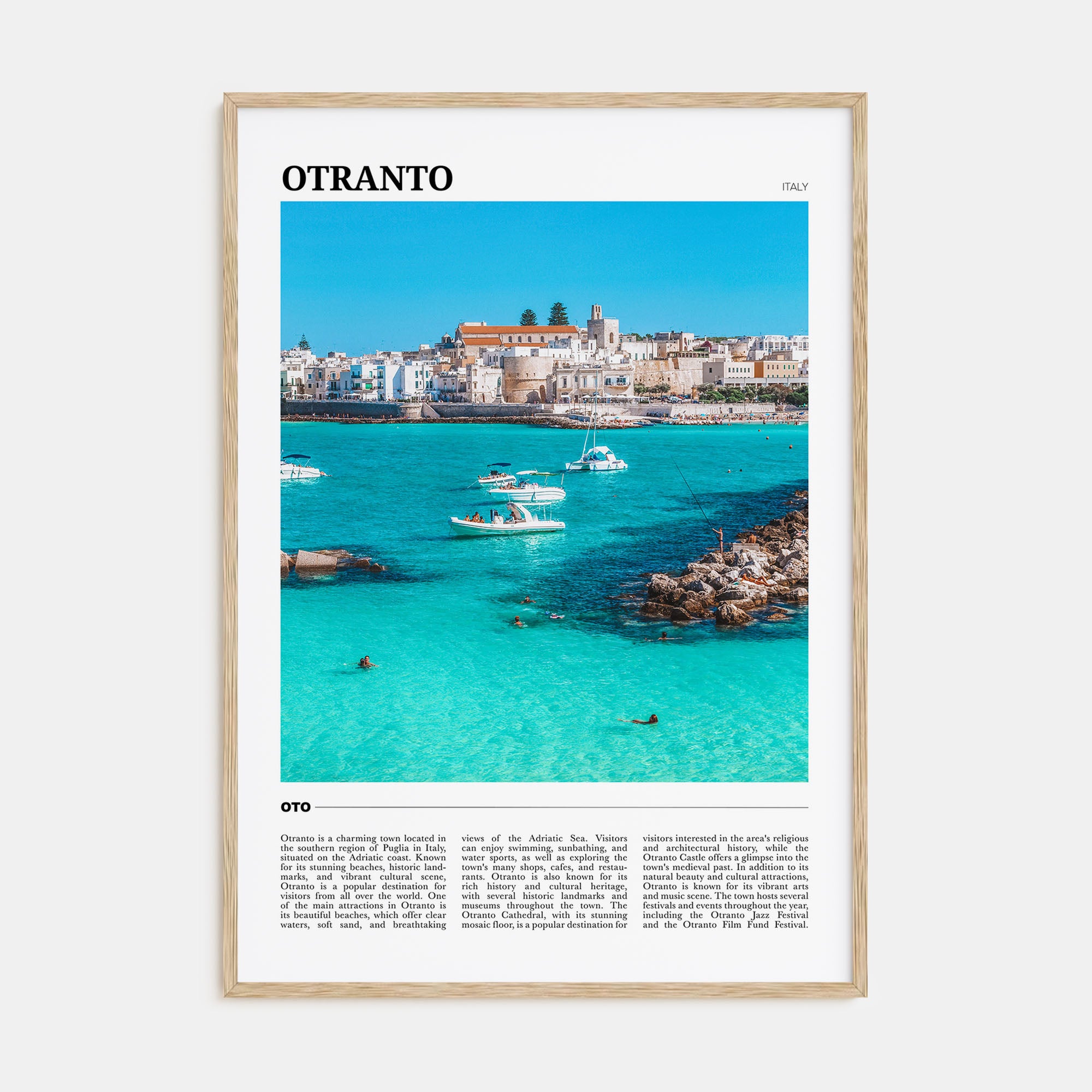 Otranto Travel Color Poster