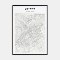 Ottawa Map Portrait Poster