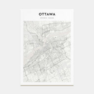 Ottawa Map Portrait Poster