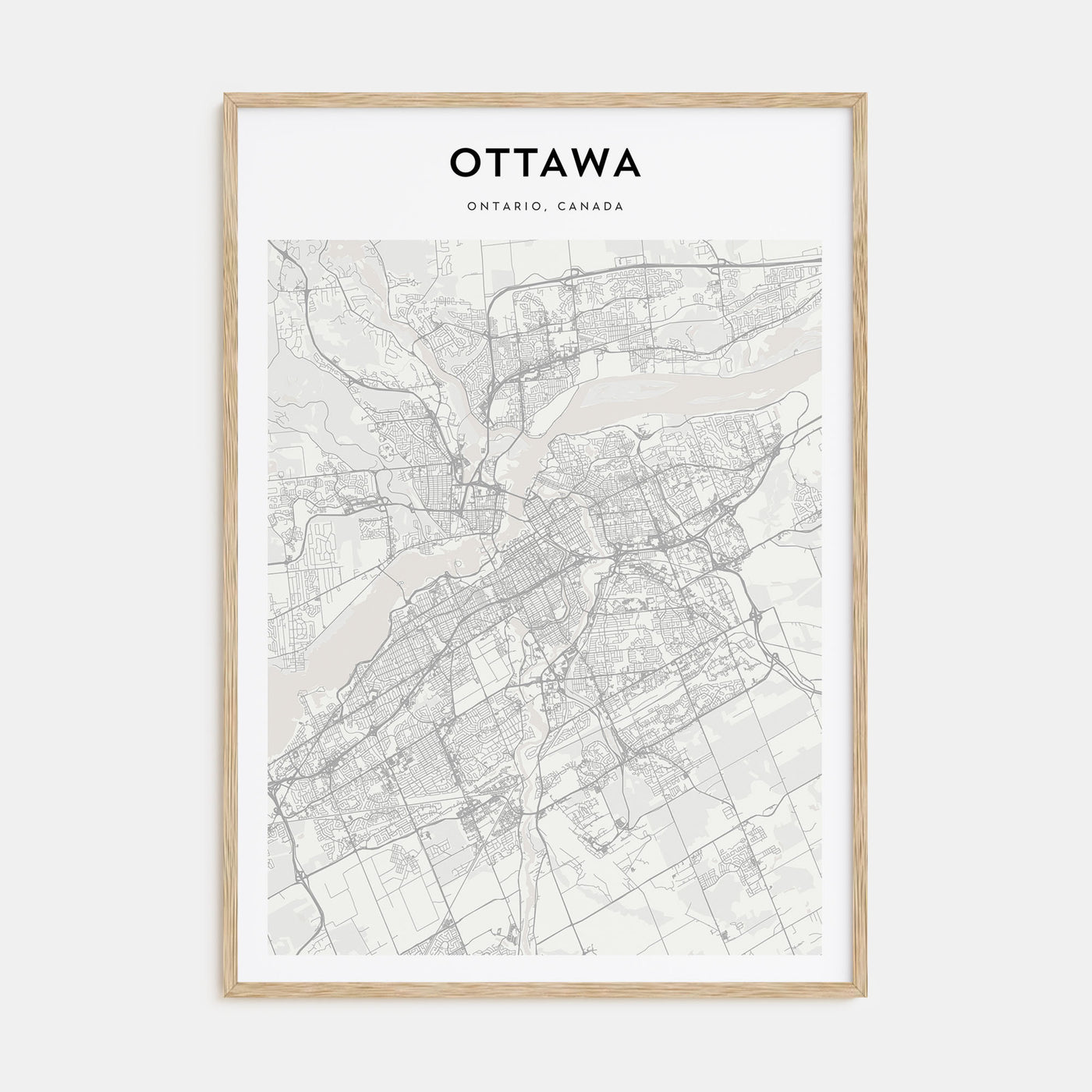 Ottawa Map Portrait Poster