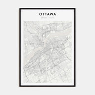 Ottawa Map Portrait Poster