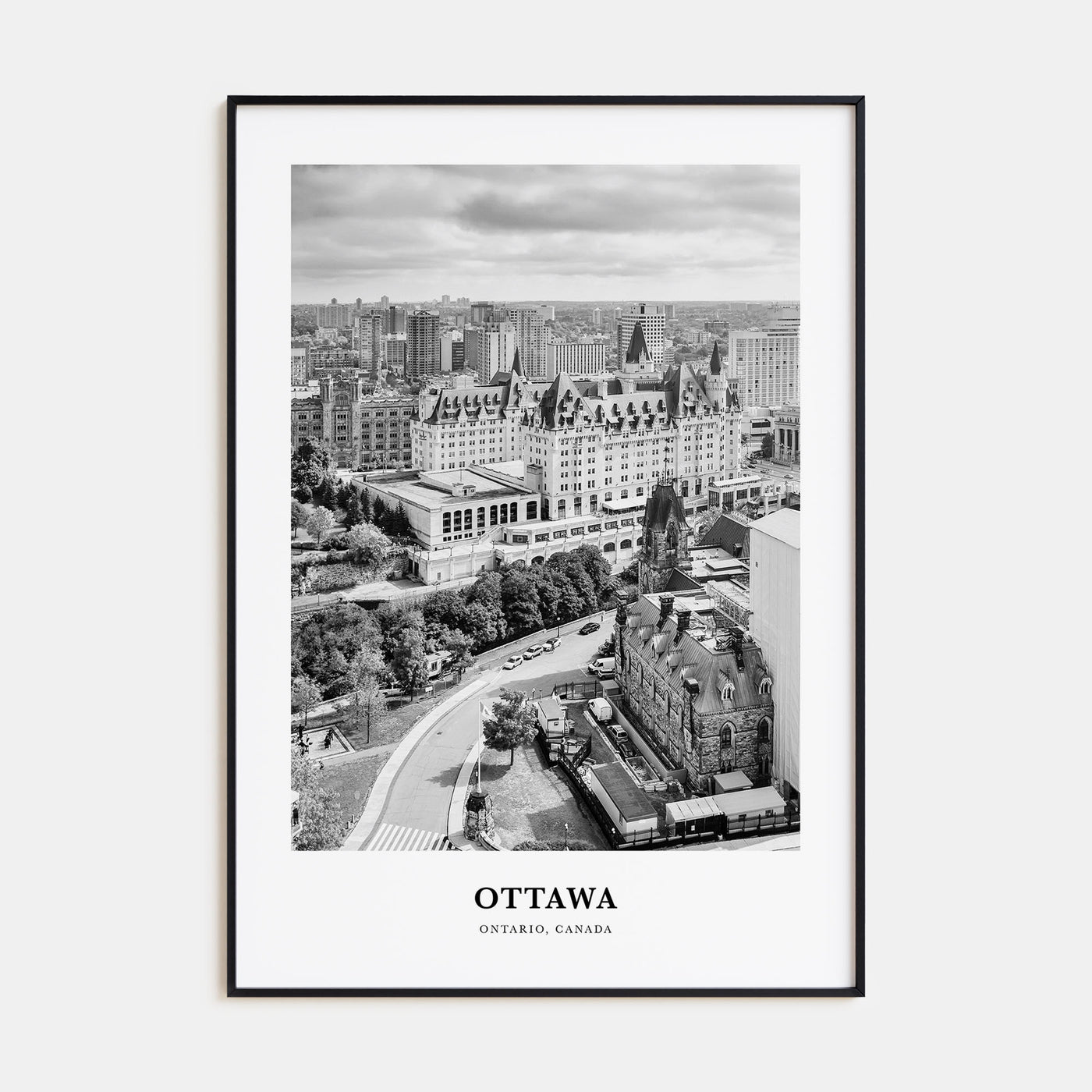 Ottawa Portrait B&W No 1 Poster