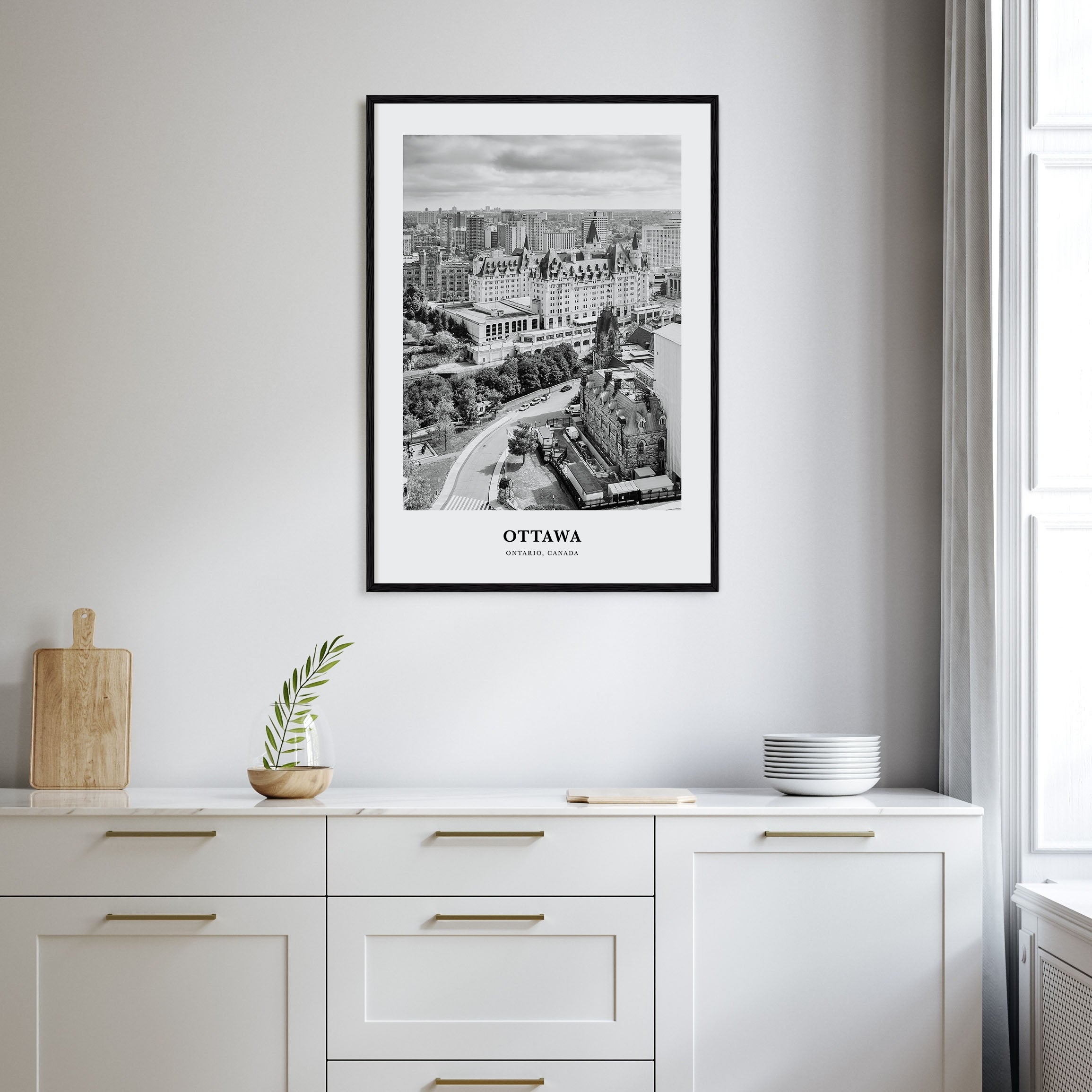 Ottawa Portrait B&W No 1 Poster