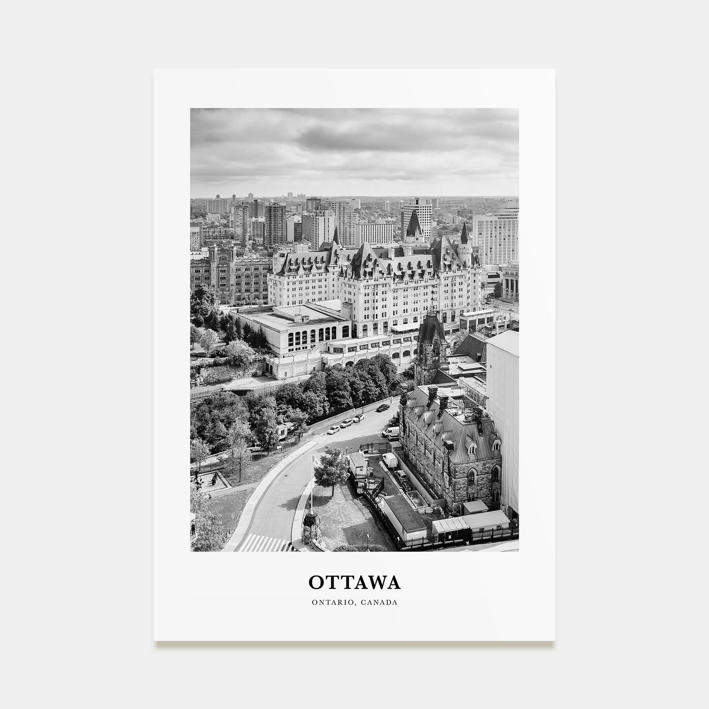 Ottawa Portrait B&W No 1 Poster