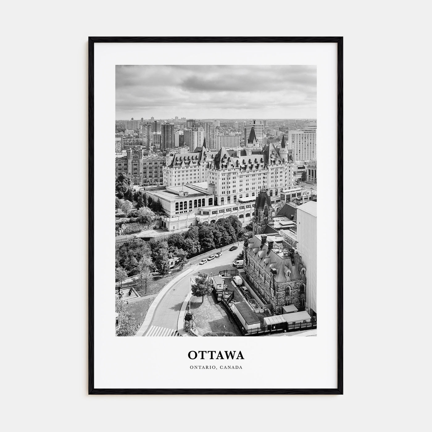 Ottawa Portrait B&W No 1 Poster