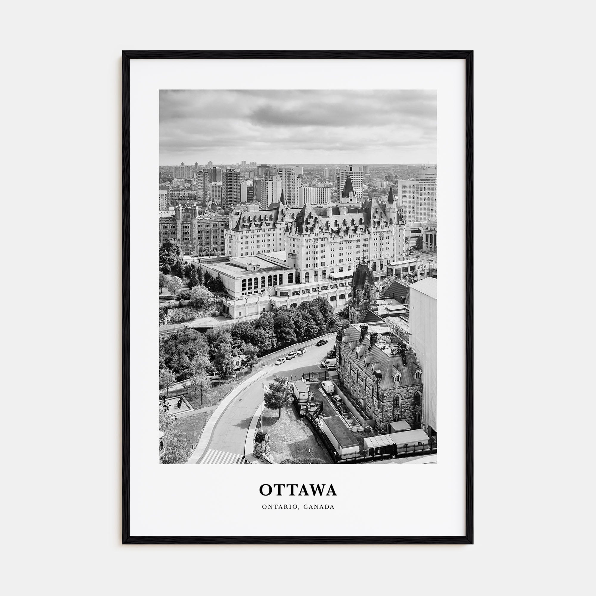 Ottawa Portrait B&W No 1 Poster