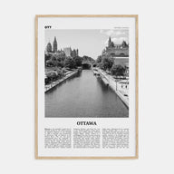 Ottawa Travel B&W No 1 Poster