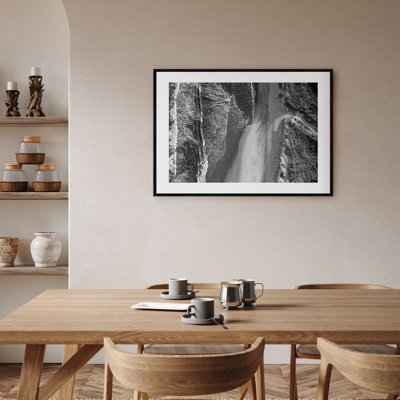 Outer Banks Landscape B&W Poster