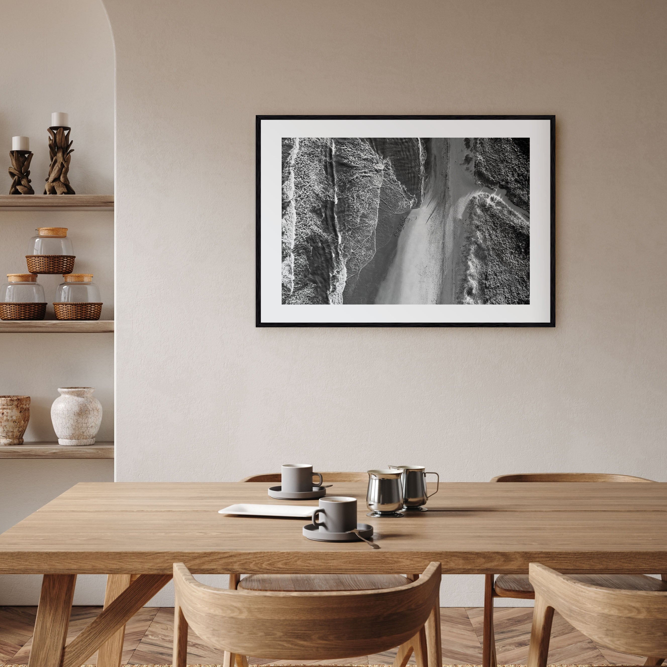Outer Banks Landscape B&W Poster
