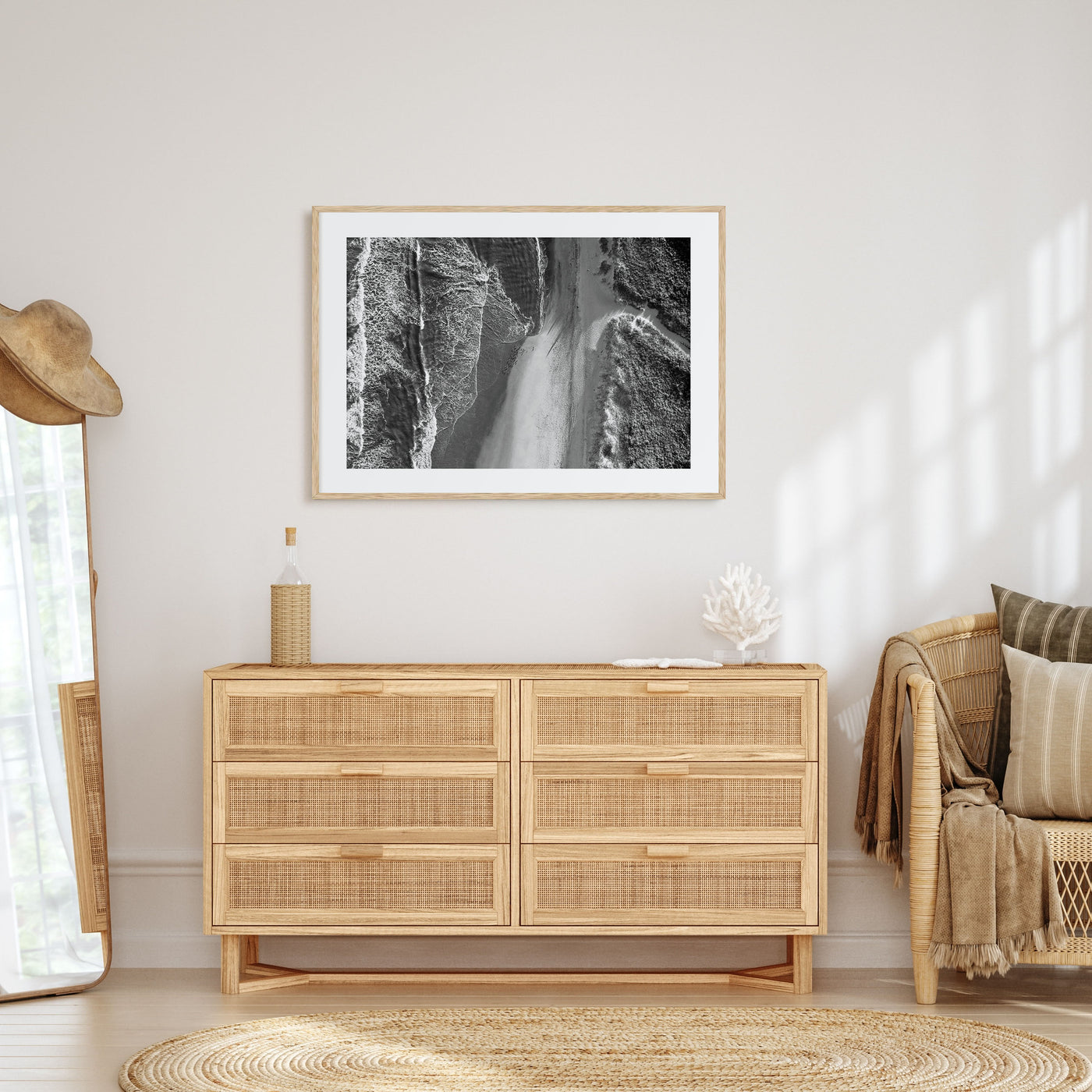 Outer Banks Landscape B&W Poster