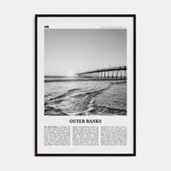 Outer Banks Travel B&W Poster