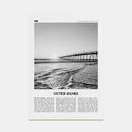 Outer Banks Travel B&W Poster