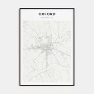 Oxford, Mississippi Map Portrait Poster