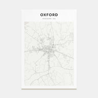 Oxford, Mississippi Map Portrait Poster
