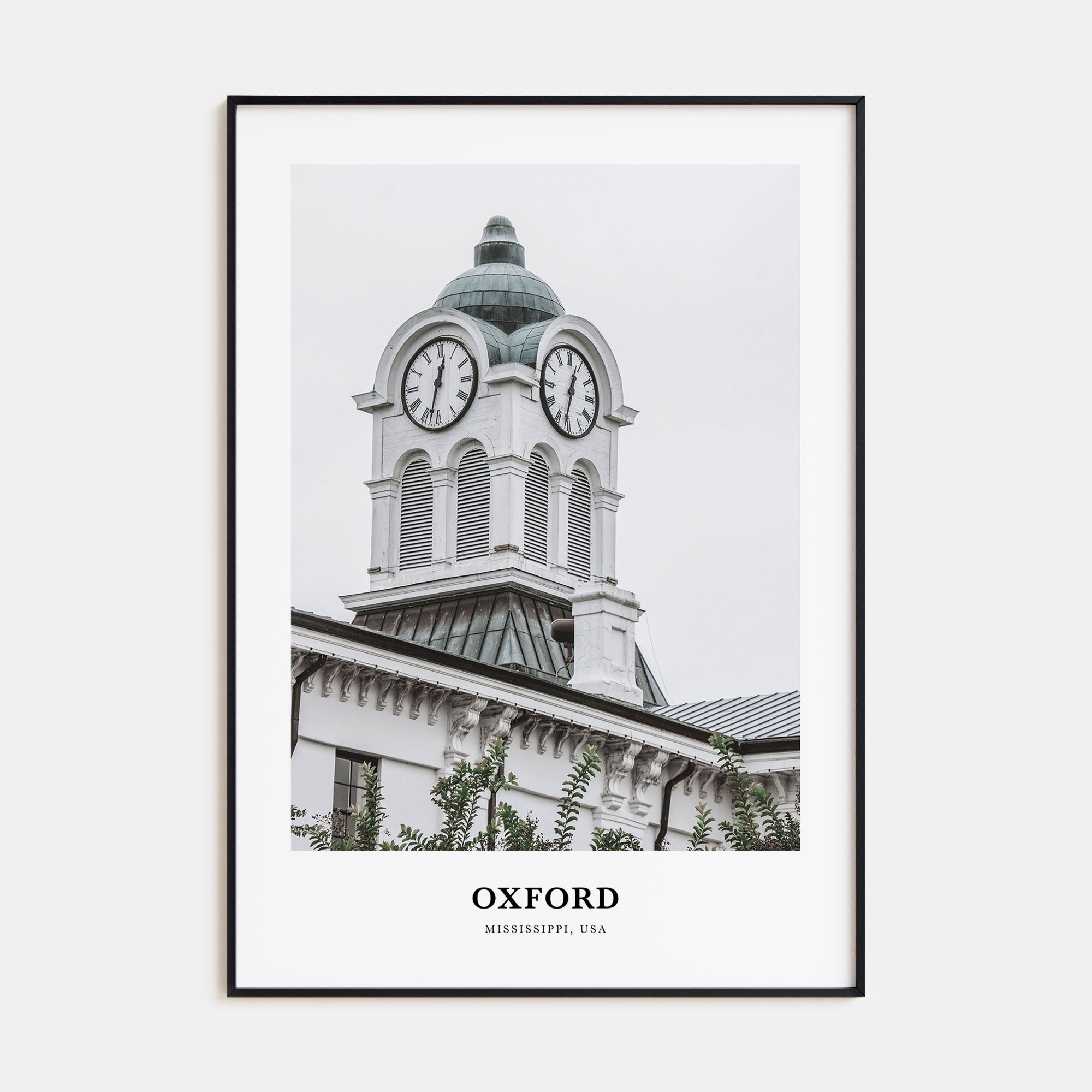 Oxford, Mississippi Portrait Color Poster