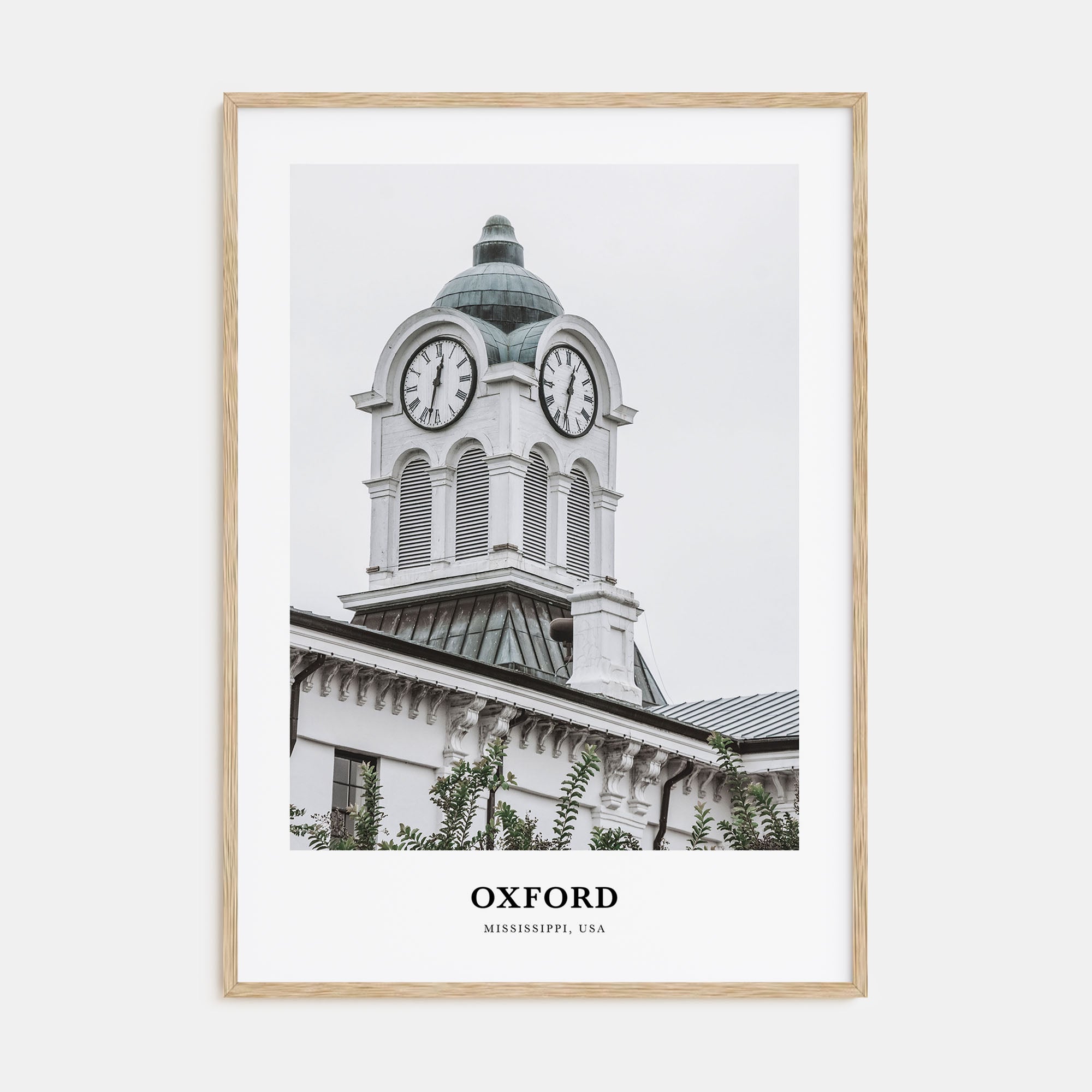 Oxford, Mississippi Portrait Color Poster