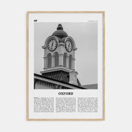 Oxford, Mississippi Travel B&W Poster