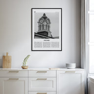 Oxford, Mississippi Travel B&W Poster